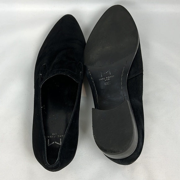 Marc Fisher Kassie Leather Slip on Loafers Black Shoes Size 6.5 - Picture 7 of 8